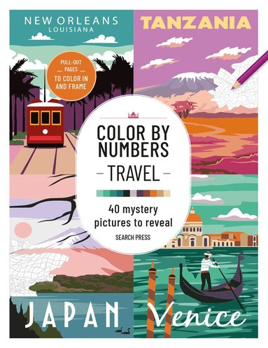 Search Press - Color by Numbers: Travel, Häftad