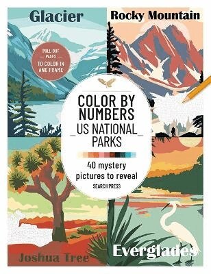 Search Press - Color by Numbers: US National Parks, Häftad