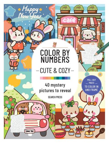 Search Press - Color by Numbers: Cute & Cozy, Häftad