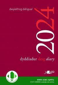 bokomslag Dyddiadur Desg y Lolfa 2024 A4 Desk Diary