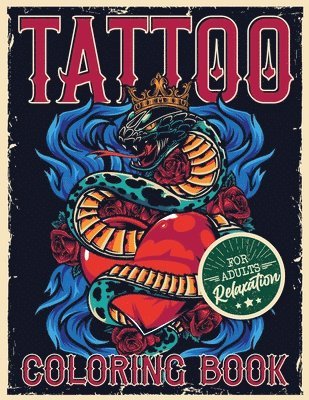 Tattoo Coloring Book for Adults Relaxation 1