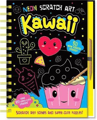 bokomslag Neon Scratch Art Kawaii