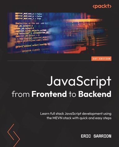 bokomslag JavaScript from Frontend to Backend