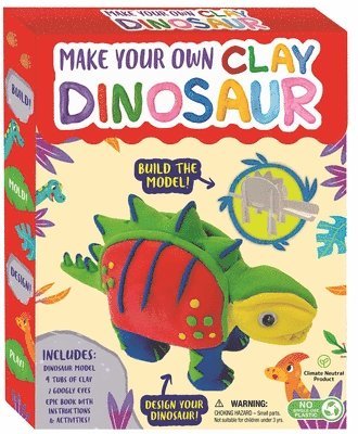 bokomslag Make Your Own Clay Dinosaur: Craft Box Set for Kids