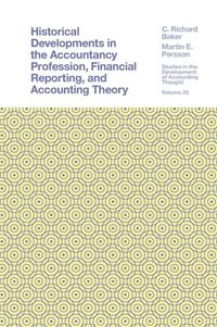 bokomslag Historical Developments in the Accountancy Profession, Financial Reporting, and Accounting Theory