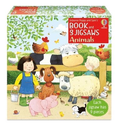 bokomslag Poppy and Sam's Book and 3 Jigsaws: Animals