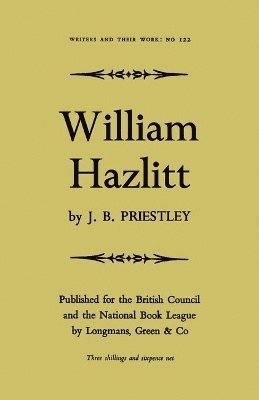 bokomslag William Hazlitt