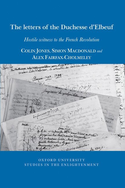 Letters of The Duchesse d'Elbeuf