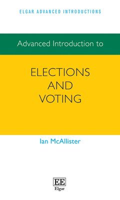bokomslag Advanced Introduction to Elections and Voting