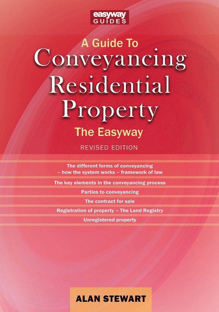 Alan Stewart - Guide to Conveyancing Residential Property, Häftad