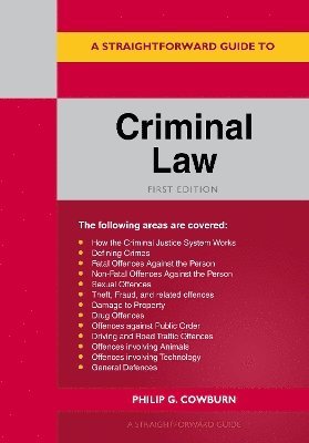 bokomslag A Straightforward Guide to Criminal Law