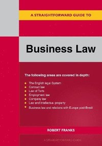 bokomslag Straightforward Guide to Business Law 2023