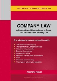 bokomslag Straightforward Guide to Company Law