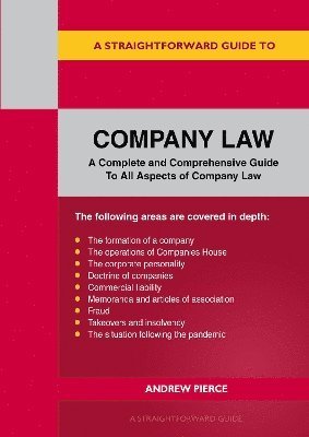 bokomslag Straightforward Guide to Company Law