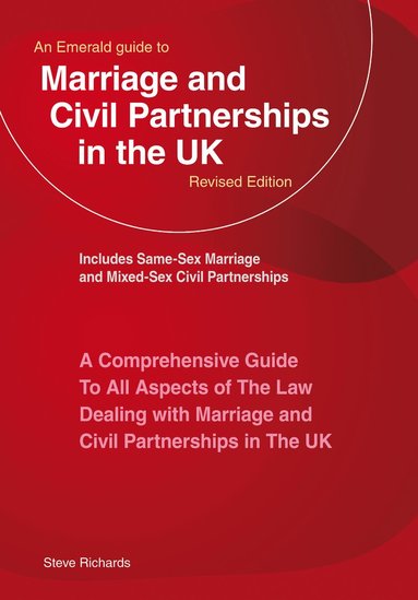 bokomslag An Emerald Guide to Marriage and Civil Partnerships in the UK