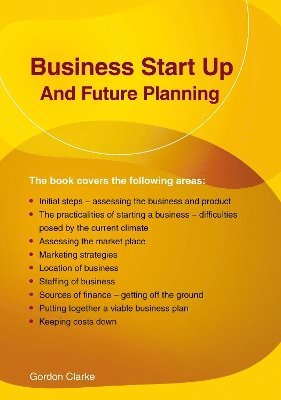 bokomslag Business Start Up and Future Planning