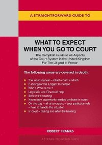bokomslag Straightforward Guide to What to Expect When You Go To Court