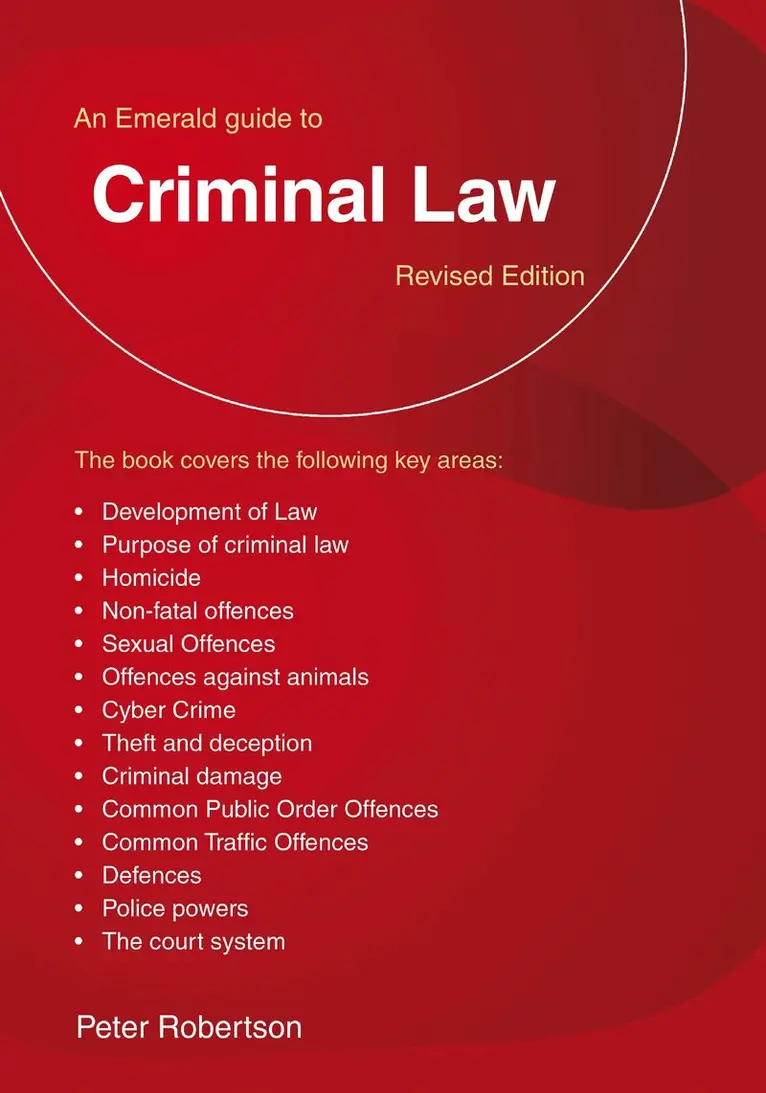 Emerald Guide to Criminal Law