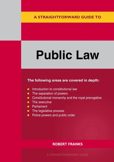 Robert Franks - Straightforward Guide to Public Law, Häftad
