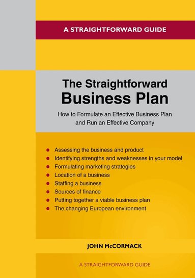 John McCormack - Straightforward Business Plan, Häftad