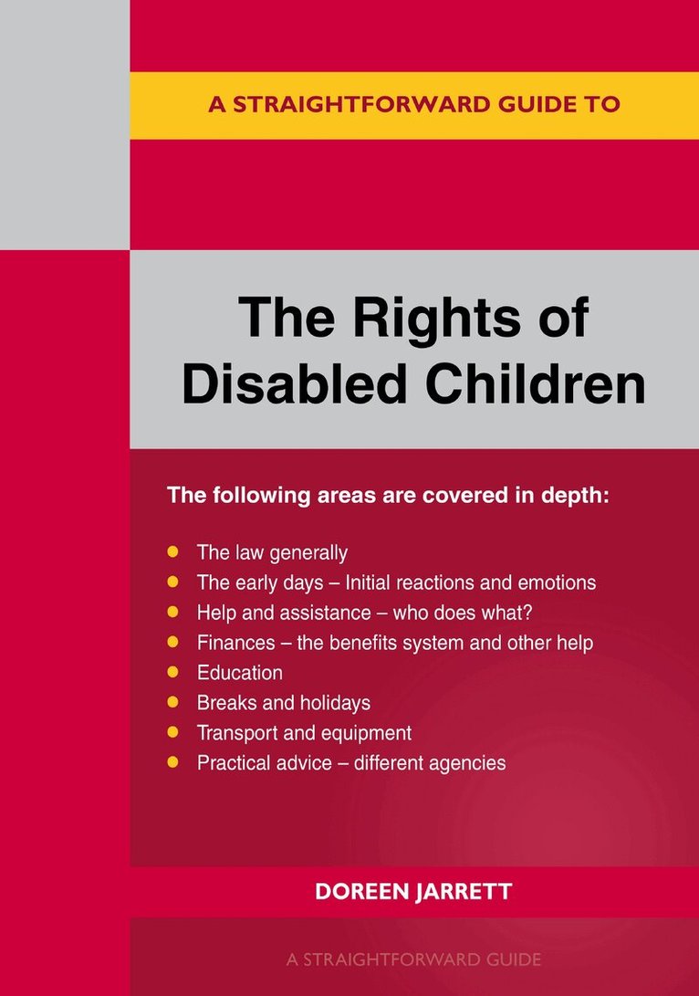 Doreen Jarrett - Straightforward Guide To The Rights Of Disabled Children, Häftad