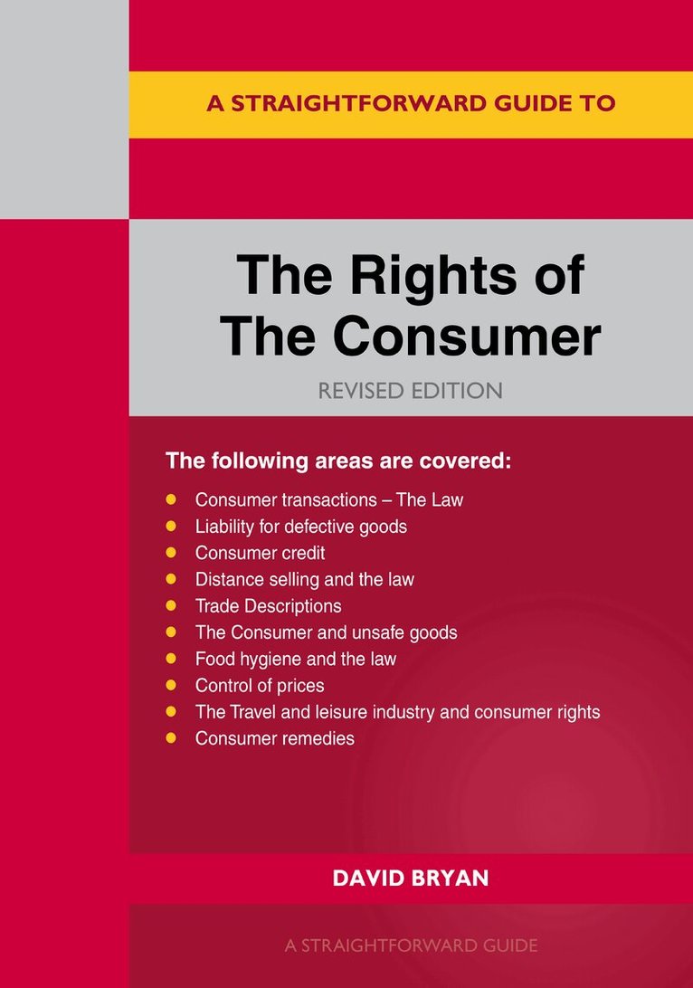 David Bryan - Rights of the Consumer Revised Edition 2027, Häftad
