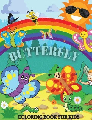 bokomslag Butterfly Coloring Book For Kids