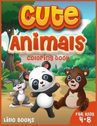 bokomslag Cute Animals Coloring book for kids 4-8