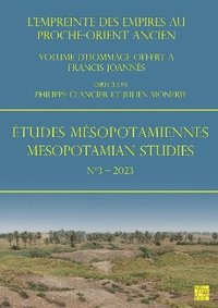 bokomslag tudes Msopotamiennes  Mesopotamian Studies N3  2023