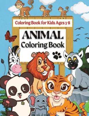 Animal Coloring Book Coloring Book for Kids Ages 3-8 1