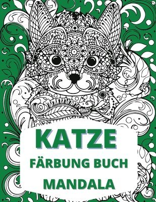 bokomslag Katze Mandala Farbung Buch