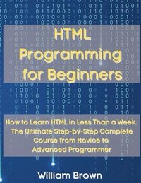 bokomslag HTML Programming for Beginners