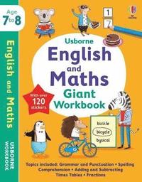 bokomslag Usborne English and Maths Giant Workbook 7-8