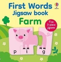bokomslag First Words Jigsaw Book: Farm
