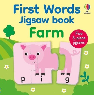 bokomslag First Words Jigsaw Book: Farm