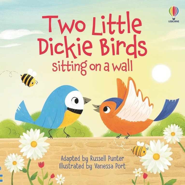 Two Little Dickie Birds sitting on a wall 1