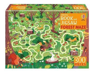 bokomslag Usborne Book and Jigsaw Forest Maze