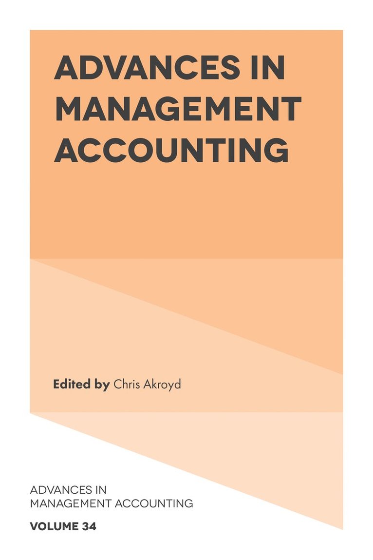 Advances in Management Accounting 1