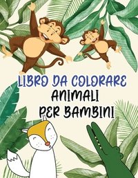 bokomslag Libro da colorare animali per bambini