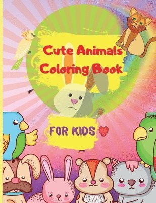 bokomslag Cute Animals Coloring Book for Kids