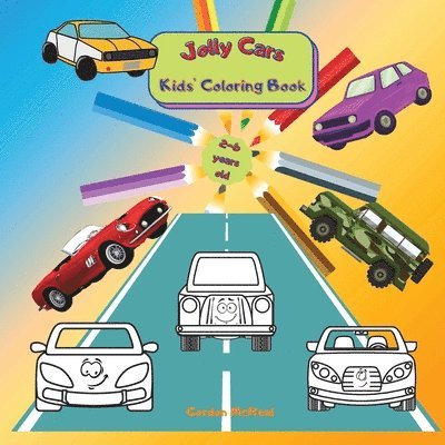 Jolly Cars - Kids' Coloring Book 1