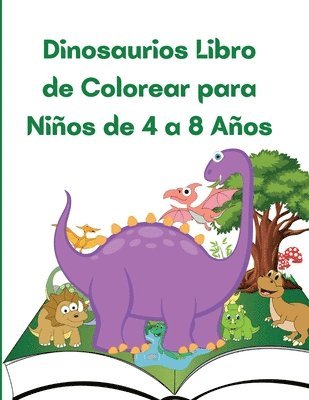 Dinosaurios Libro de Colorear para Nios de 4 a 8 Aos 1