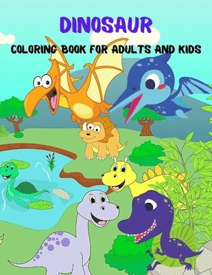 Dinosaur Coloring Book For Adults And Kids 1