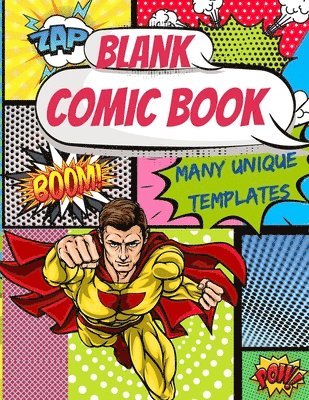 bokomslag Blank Comic Book Many Unique Templates