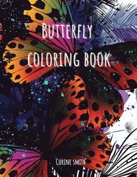 bokomslag Adult coloring book - Flower with butterflies