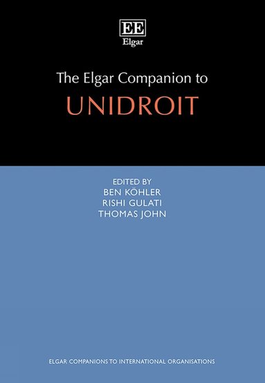 Thomas John, Rishi Gulati, Ben Köhler - Elgar Companion to UNIDROIT, Inbunden