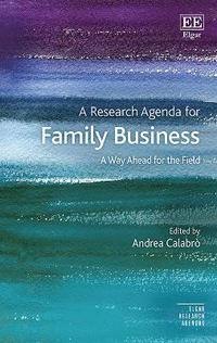 bokomslag A Research Agenda for Family Business