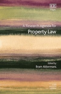 bokomslag A Research Agenda for Property Law