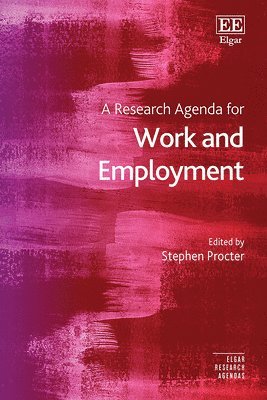 bokomslag A Research Agenda for Work and Employment