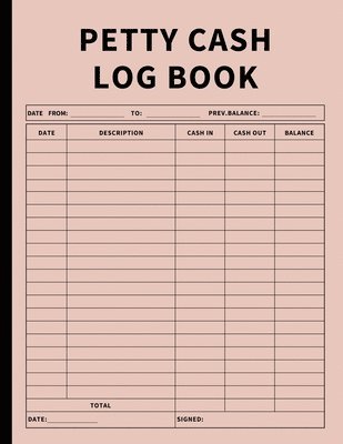 Petty Cash Log Book 1